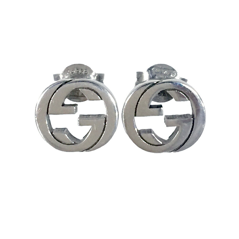 Gucci Interlocking Gg Stud Earrings Silver - image 2
